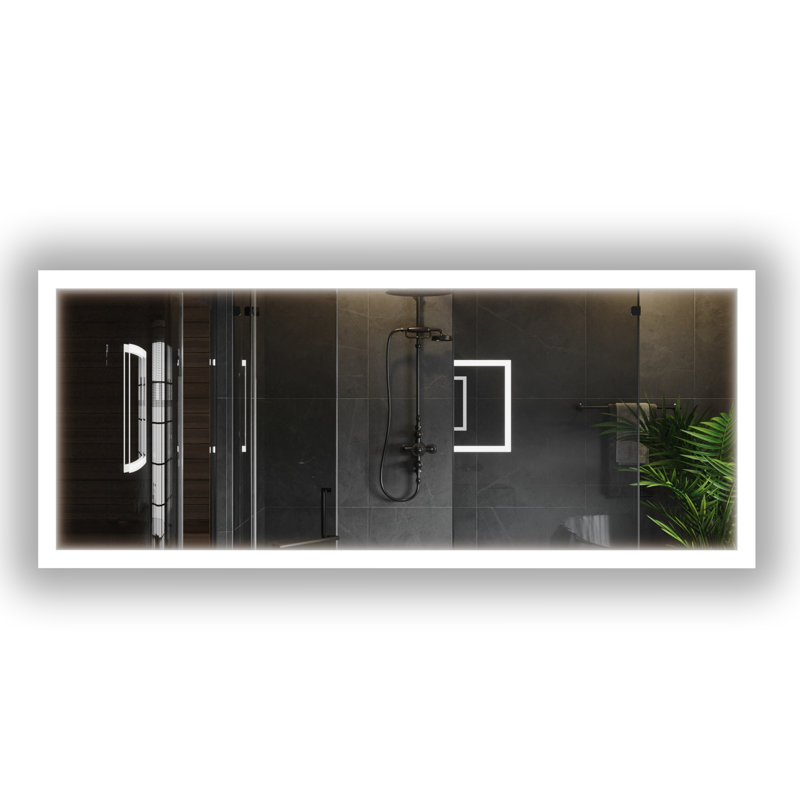 Miroir de salle de bain Gabriella, H 30 po x l 72 po x P 2 po