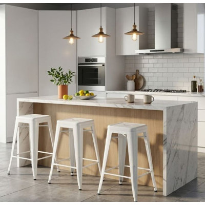 Counter Stool with Metal Frame