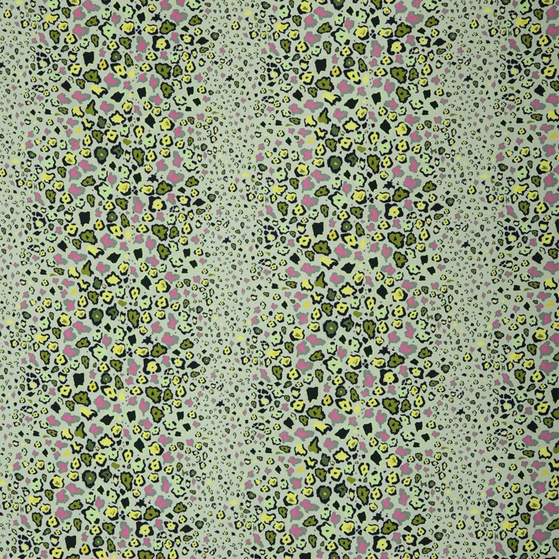 Leopard Lights Linen Fabric, Savannah