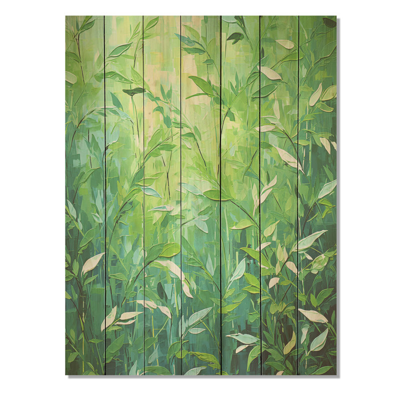 Herbes Tarragon Tales III - Herbes florales sur bois, H 20 po x l 10 po