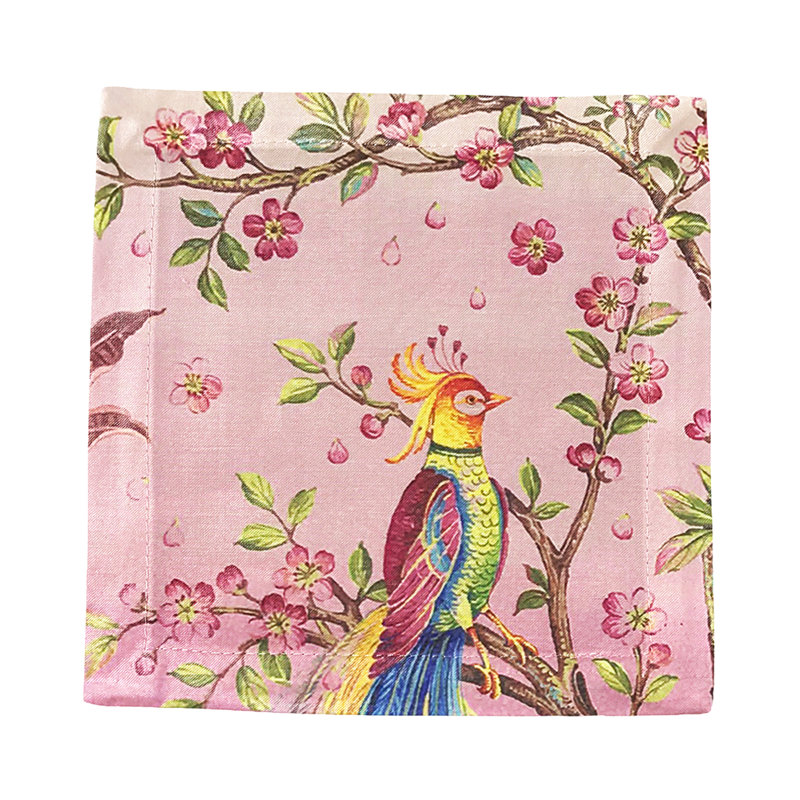 Resplendent Quesal Cotton Sateen Cocktail Napkins, Prism