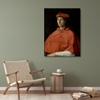 Art sur toile tendue avec galerie Astoria Grand Raphael, Portrait d'un cardinal 56635