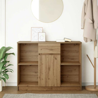 Sideboard With Drawer 101X35x76 Cm Engineered Wood