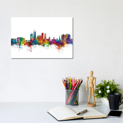 Derby, England Skyline by Michael Tompsett - Wrapped Canvas Gallery-Wrapped Canvas Giclée