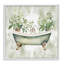 Oasis de bain avec giclée encadrée de verdure, design par Nicole DeCamp-602350570-602350568