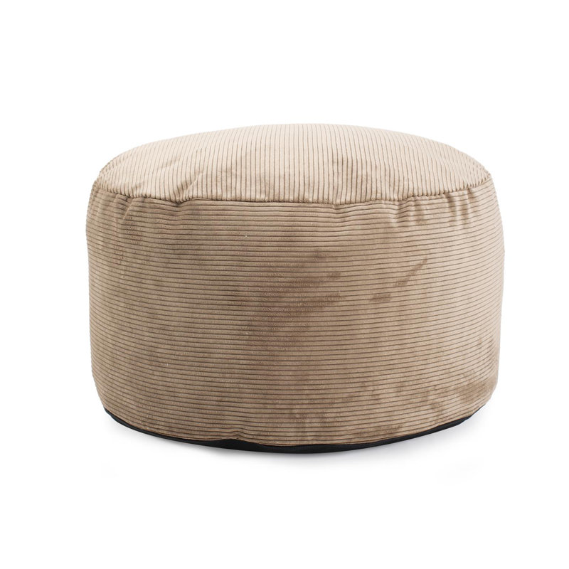 Geffrard Short Pouf Pana Natural, Brown Polyester