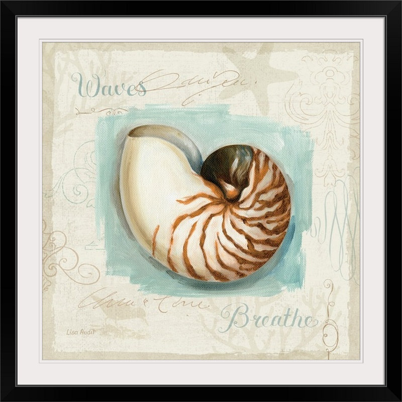 « ii » par lisa audit, impression Coastal Jewel, H 35 po x l 35 po x P 1,5 po, Toile