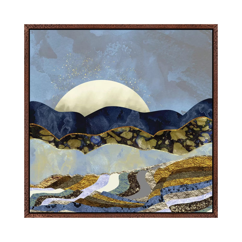 Firefly Sky - Print on Canvas, Classic Brown Wood Framed, 66.04 cm H x 66.04 cm W