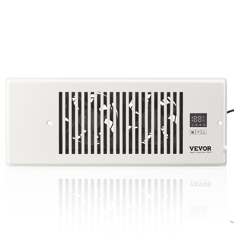 Ventilateur mural blanc avec télécommande incluse VEVOR, Blanc, H 5,55 po x l 13,78 po x P 1,97 po