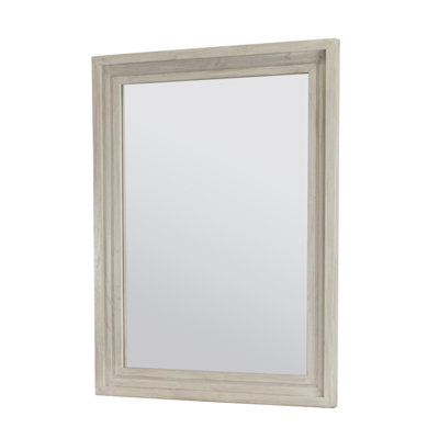 Ocean Isles - Miroir rectangulaire pour commode - Finition ivoire vieillie