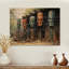 Lucianna, tribu africaine, masque Dogon II - impression sans cadre sur bois-42471536