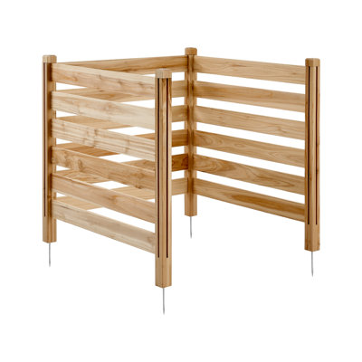Clôture en bois pour plus d'intimité, 91 cm x 91 cm, grillage à claire-voie pour climatiseur, abri pour équipement de piscine avec piquets métalliques, installation facile à faire soi-même, cache-poubelle extérieur pour la décoration de jardin