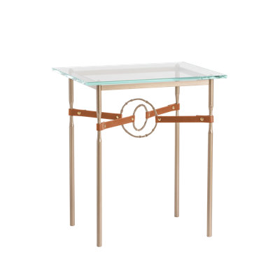Equus Glass Top Side Table
