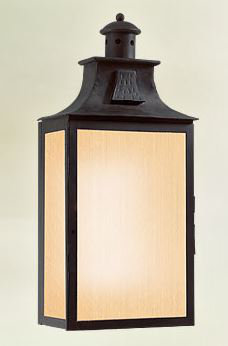 Newton 1 - Light Outdoor Wall Lantern, 17.5" H x 5" W, 60W candelabra, Clear Seeded