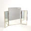 Tri-Fold Vanity Mirror-Nickel