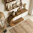 C-Shaped Modern Accent Table Hallway Table