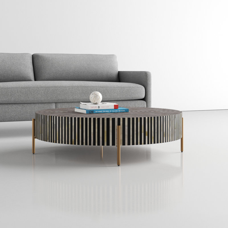 Bron Coffee Table, 12" H x 42" L x 42" W