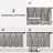 Pinch Pleat Valance for Kitchen Window Blackout Faux Linen Textured Solid Beige Valance for Living Room  Farmhouse Linen Curtain Valance Window Treatment Back Tab-101841145