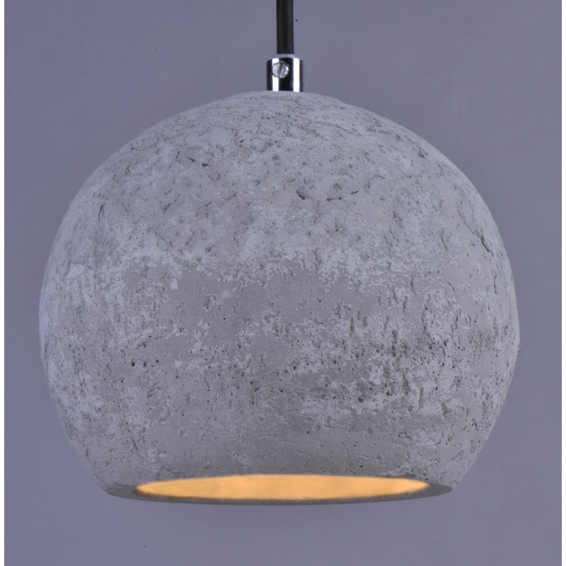 Luminaire suspendu sphérique en béton à intensité variable Campo