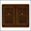 Buffet Mid-Century cannelé avec 2 trous-2145831460
