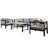 4 Pieces Outdoor Sectional Sofa Set 5-Person Patio Seating Group Outdoor Cnversation Set With Cushions And A Coffee Table For Patios, Gardens, Or Balcony-1697878455