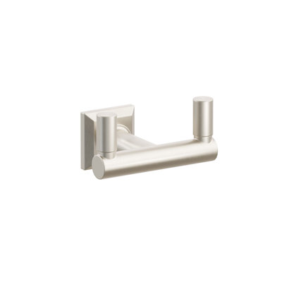 Emtek Select Double Hook w/ Chamfered Square Rosette, Round Stem & Smooth Tip