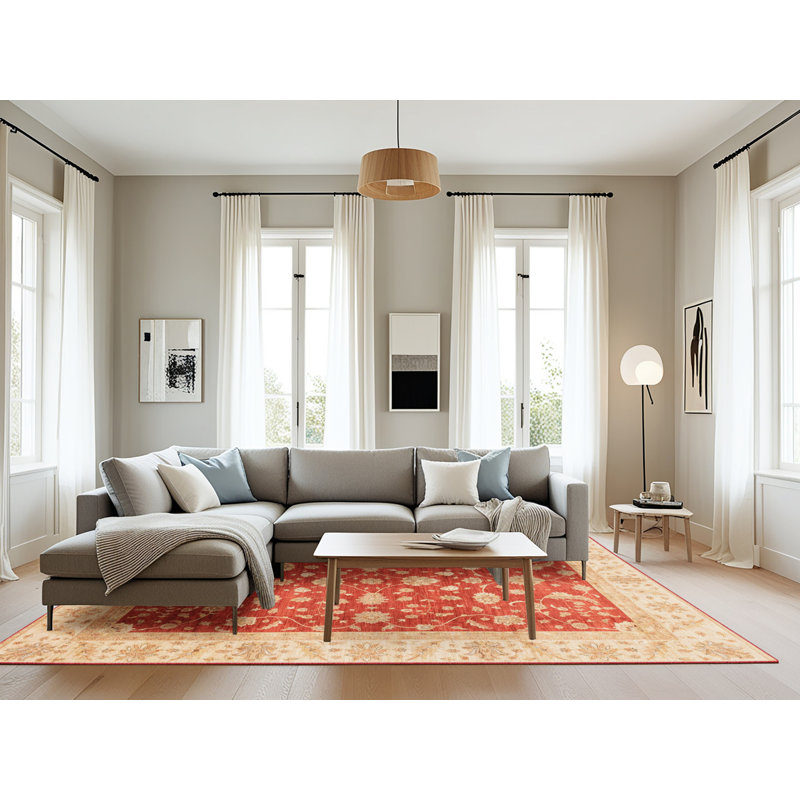Adamm Wool Abstract Indoor Rug, Rectangle 8' x 10'