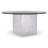 Arctic Round Glass Top Dining Table