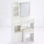 Petit meuble-lavabo 29,2 po à DEL avec tabouret-127384596