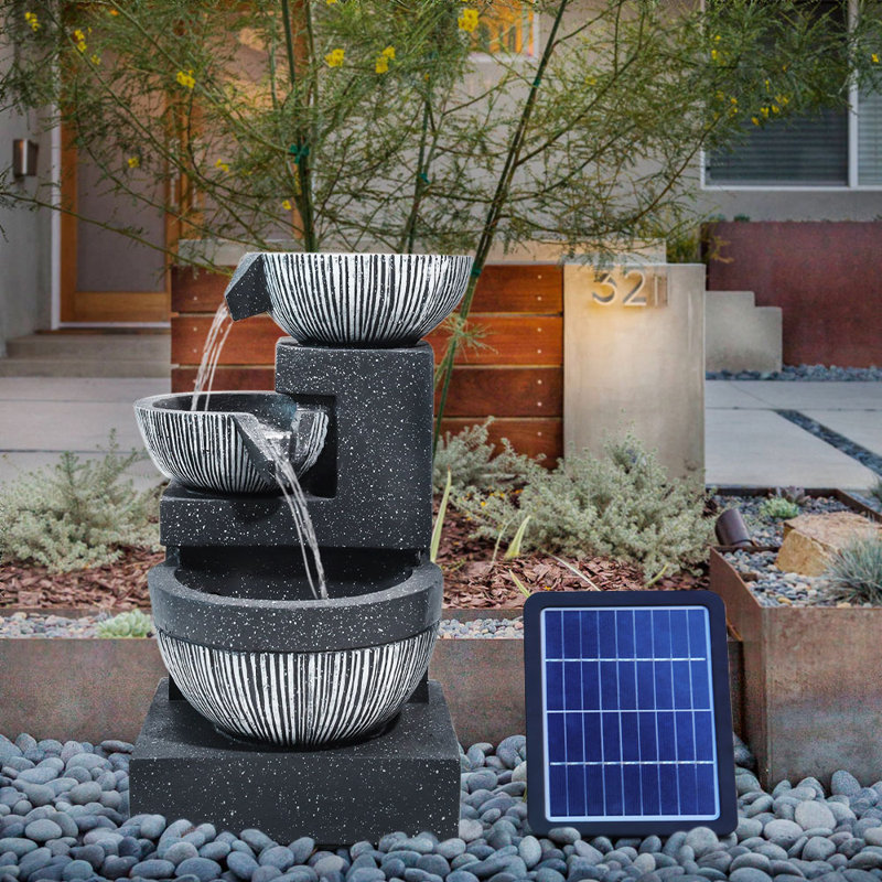 Outdoor Floor Fountain with Lights