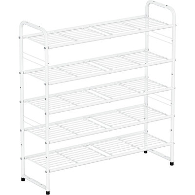 Étagère à chaussures à 5 niveaux pour 20 paires, largeur 68,5 cm (27 po).