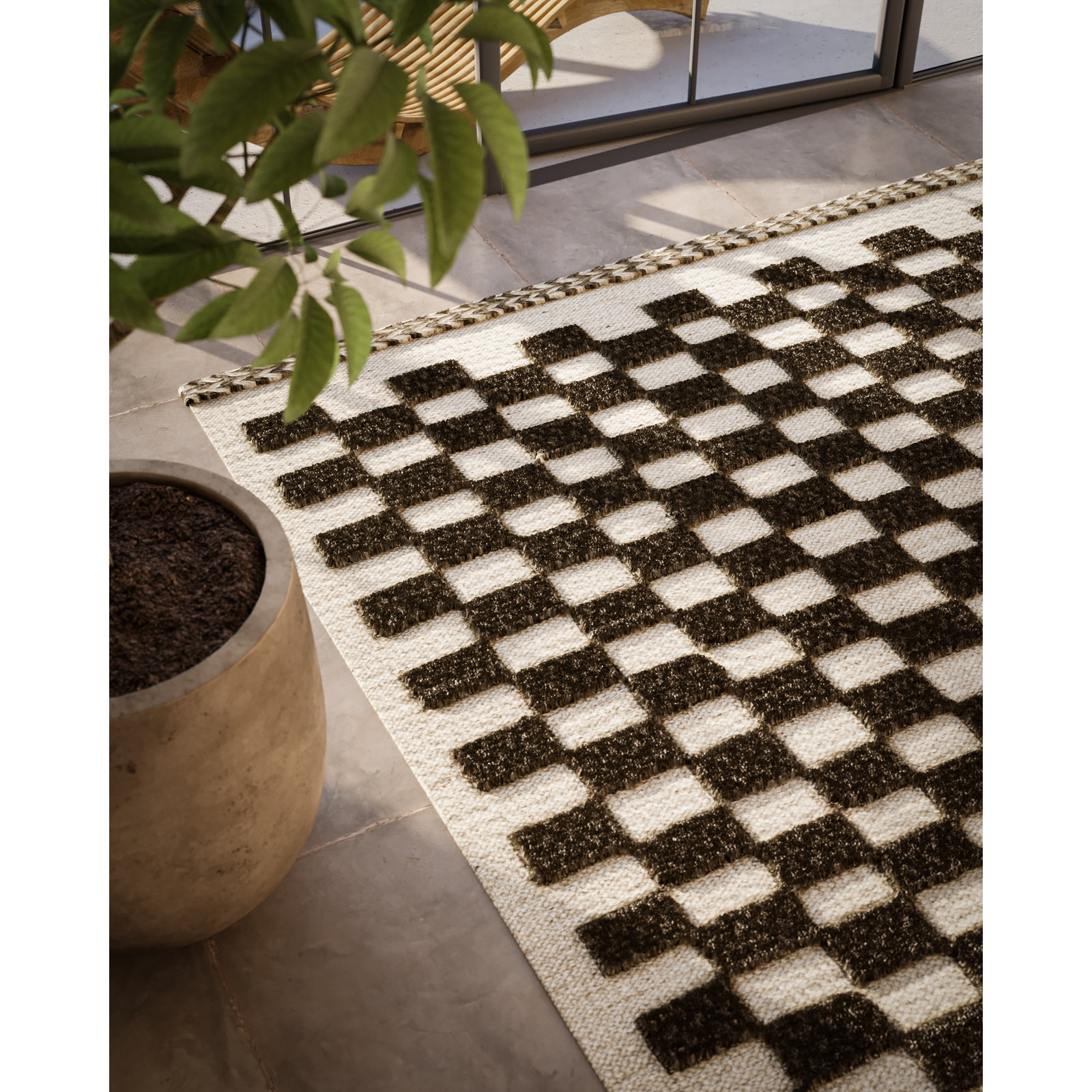 Azle Handmade Wool Rug, Rectangle 6'3" x 9'