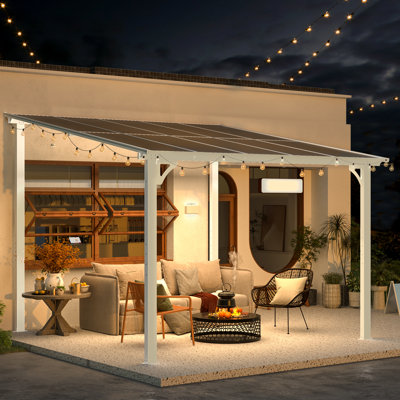 Pergola en aluminium avec auvent