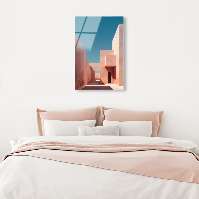 Structured Pink II Print by Oliver Gal, 24"H x 16"W, High-Gloss Acrylic Print