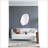 Poppy Mirror With Metal Frame Contemporary Design Wall Decor For Bathroom, Entryway Wall Decor