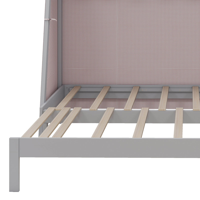 Lit maison avec lit gigogne, tente et tablette, lit bas avec éclairage, mobilier de chambre de jeu pour garçons et filles