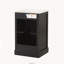 Meuble-lavabo autoportant de 20 po avec comptoir d'évier, armoire en panneau de fibres à densité moyenne avec porte à fermeture en douceur, 1 tiroir et support de rangement, noir