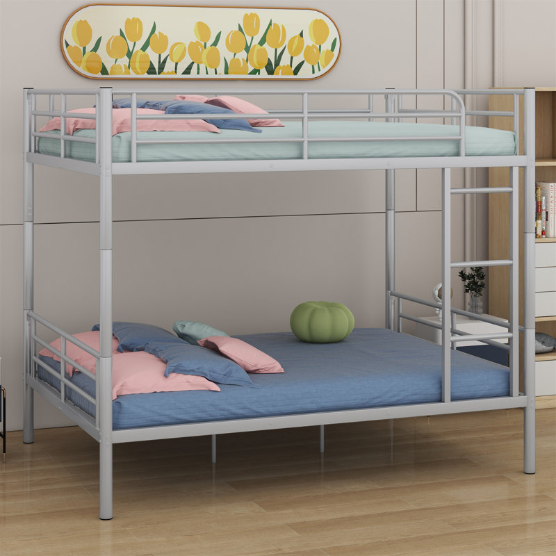 Metal Bunk Bed, Silver