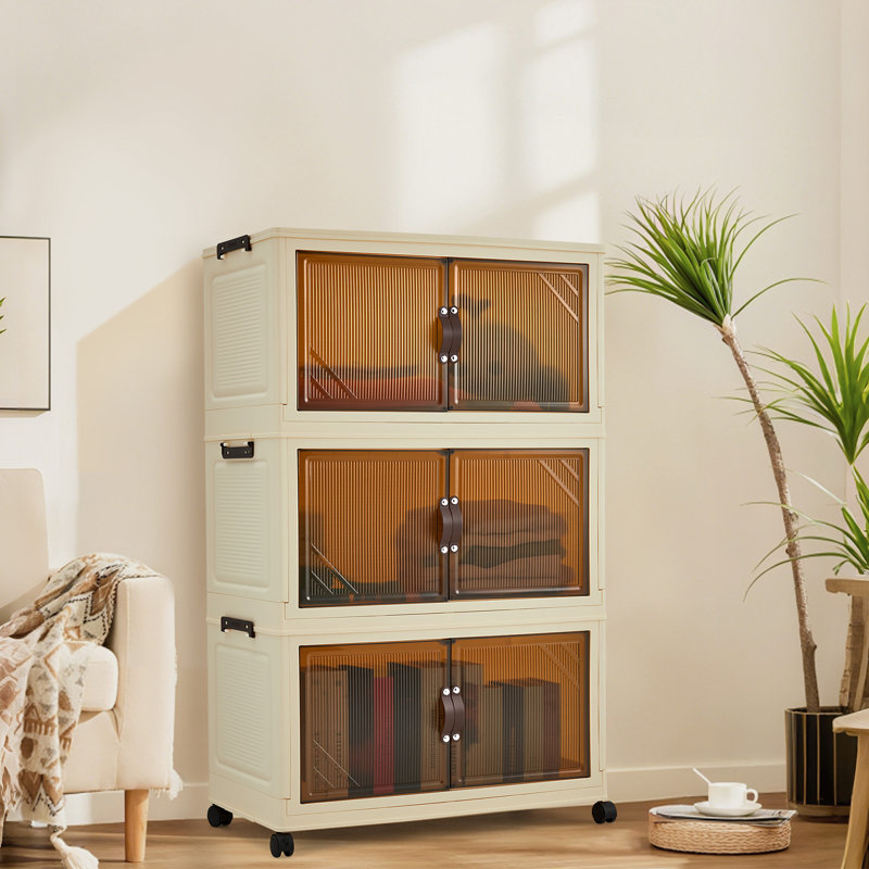 Plastic / Acrylic Wardrobe, 86 cm H x 57 cm W x 31 cm D