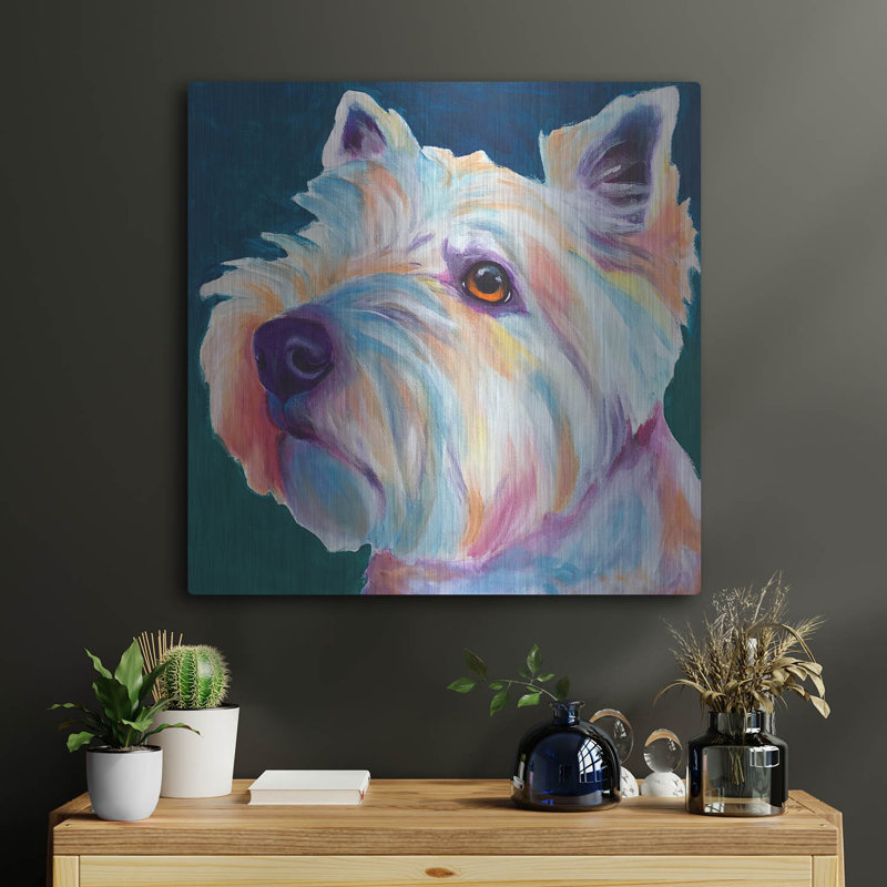 "Westie - Chispy 3" par Dawg Painter, H 24 po x l 24 po