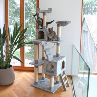 Snell Kerbl Cat Scratching Post Square 178 cm Light Grey