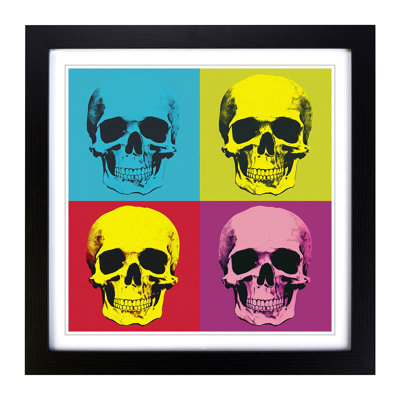 Skull Pop Art - Framed Print