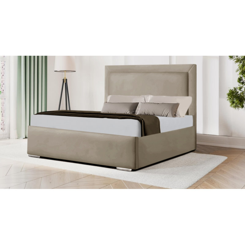 Ademide Upholstered Bed, Single (3'), Coffee
