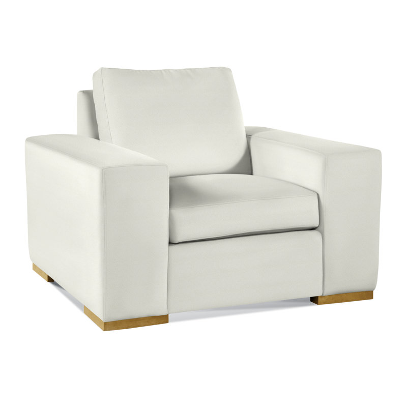Memphis Upholstered Armchair, Honey, Elite Ivory; 0321-91