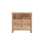 Table de chevet 3 tiroirs en bois d'acacia massif