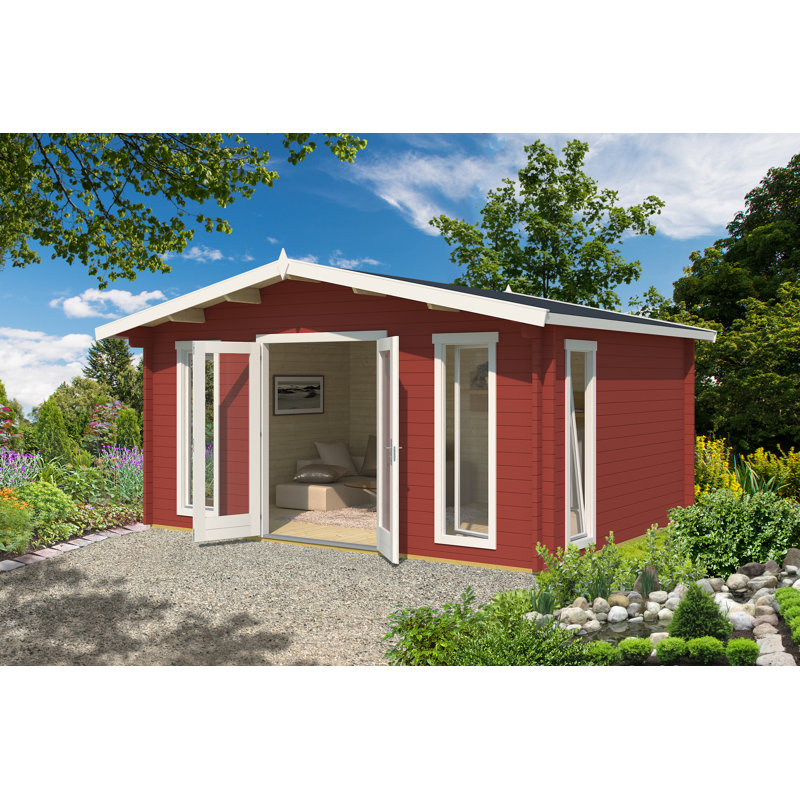 Lasita Elgin 16 x 12 Ft. Premium Log Cabin With Tempered Double Glazing (44mm)