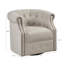Chaise pivotante rembourrée avec têtes de clou, chaise simple de salon