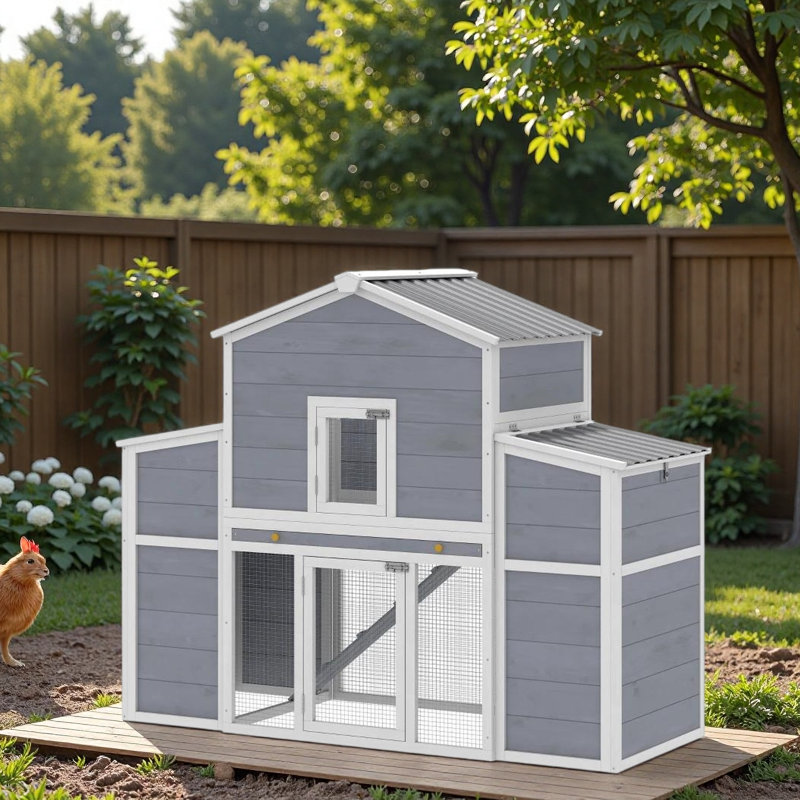 Maison pour animaux en bois, grand poulailler