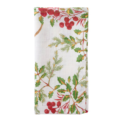 Holly Berry 21" Napkin