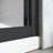 Sliding Shower Glass Door 56 - 60 In. W X 72 H, Semi With 304 Stainless Steel Handles, Clear Tempered Glass, Black Matte For 56-60" 72" , Black, Modern Appeal